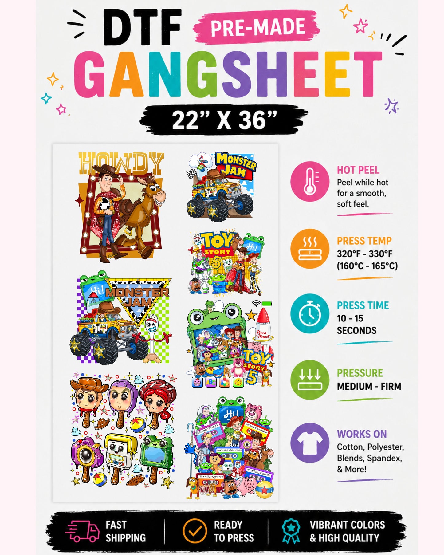 Toy 5 Pre-Made Gangsheet