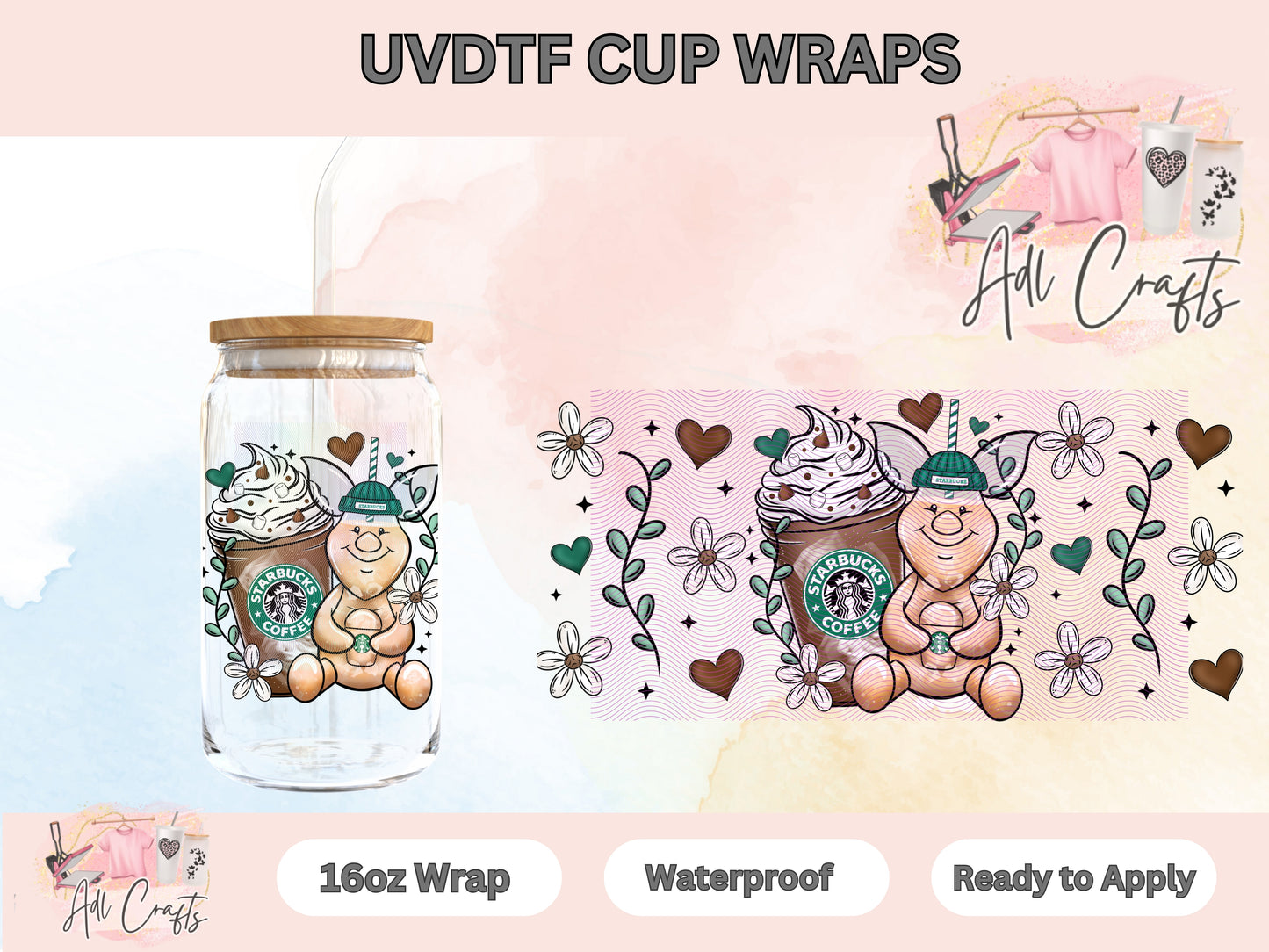 pigletrista Coffee UVDTF WRAPS