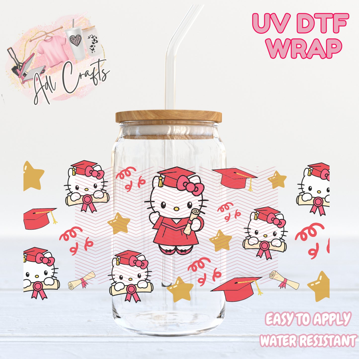 Graduation Pink Hk UVDTF WRAPS