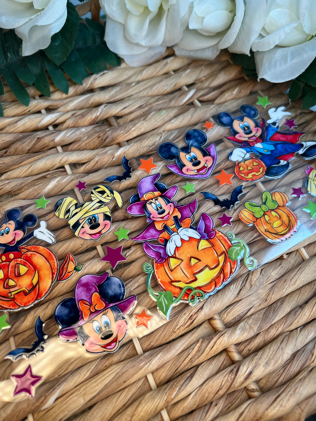 Mouse spooky watercolor Halloween Cup wrap