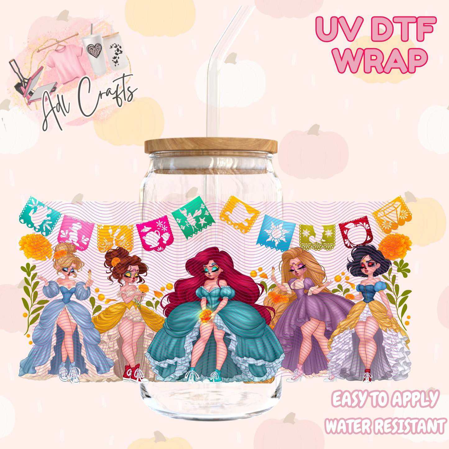 Princess Katrina fiesta Halloween Cup wrap