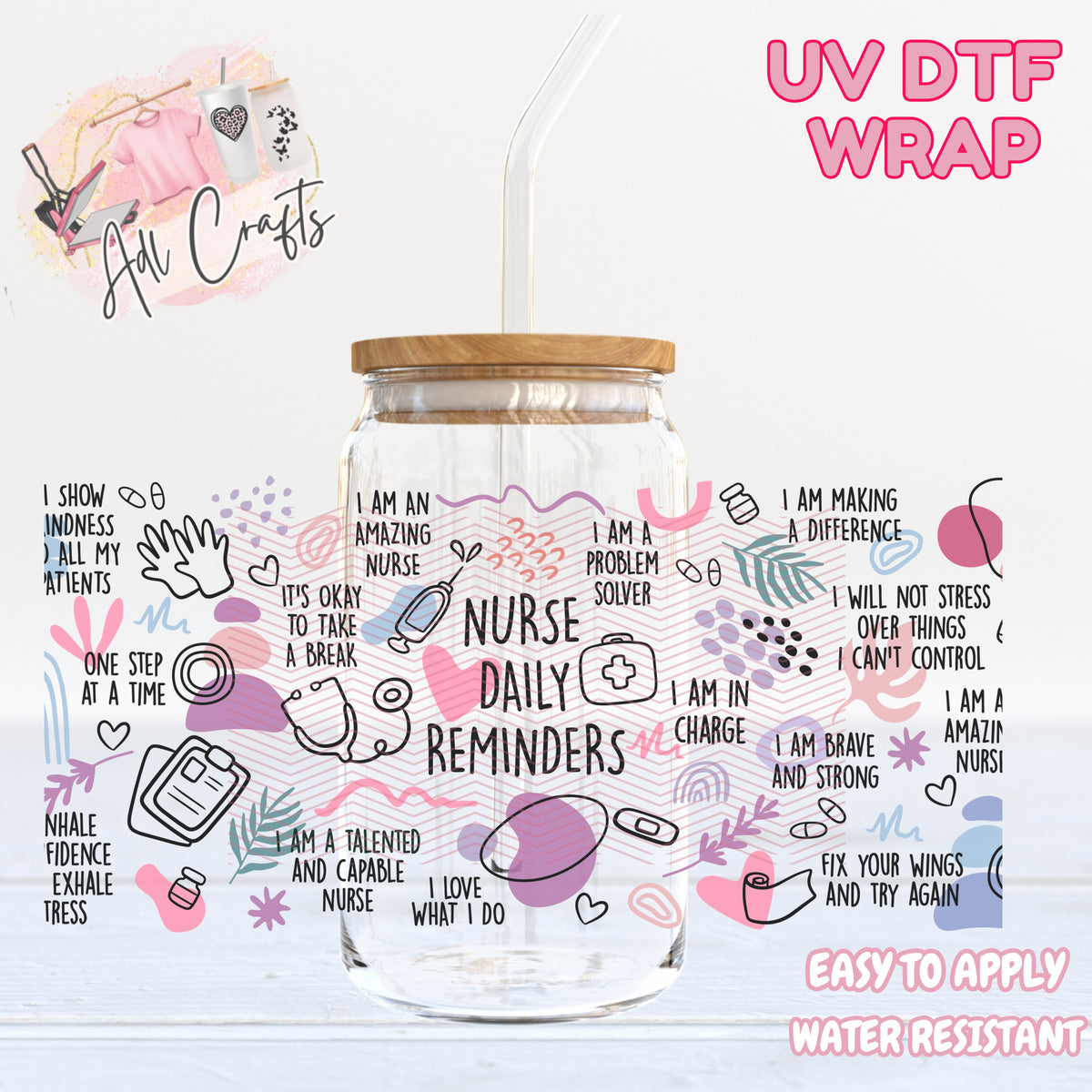 nurse daily reminders UVDTF WRAPS Medic