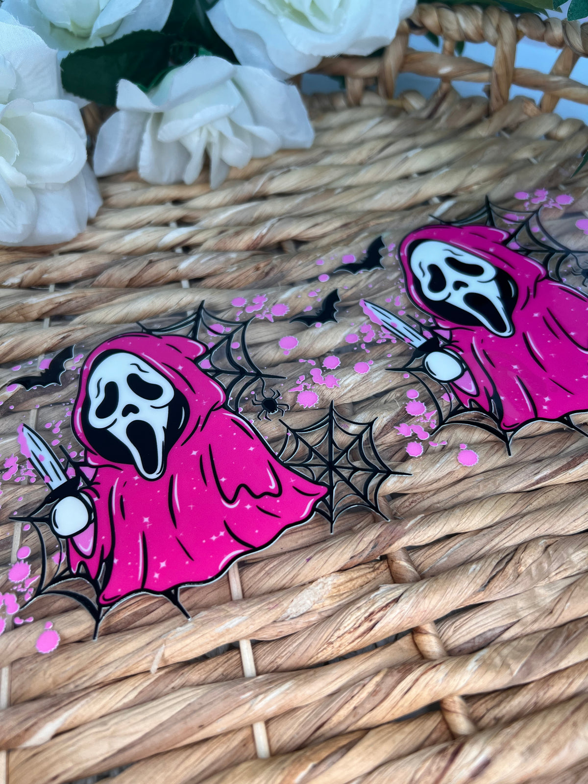 Stalker killer ghost Halloween Cup wrap