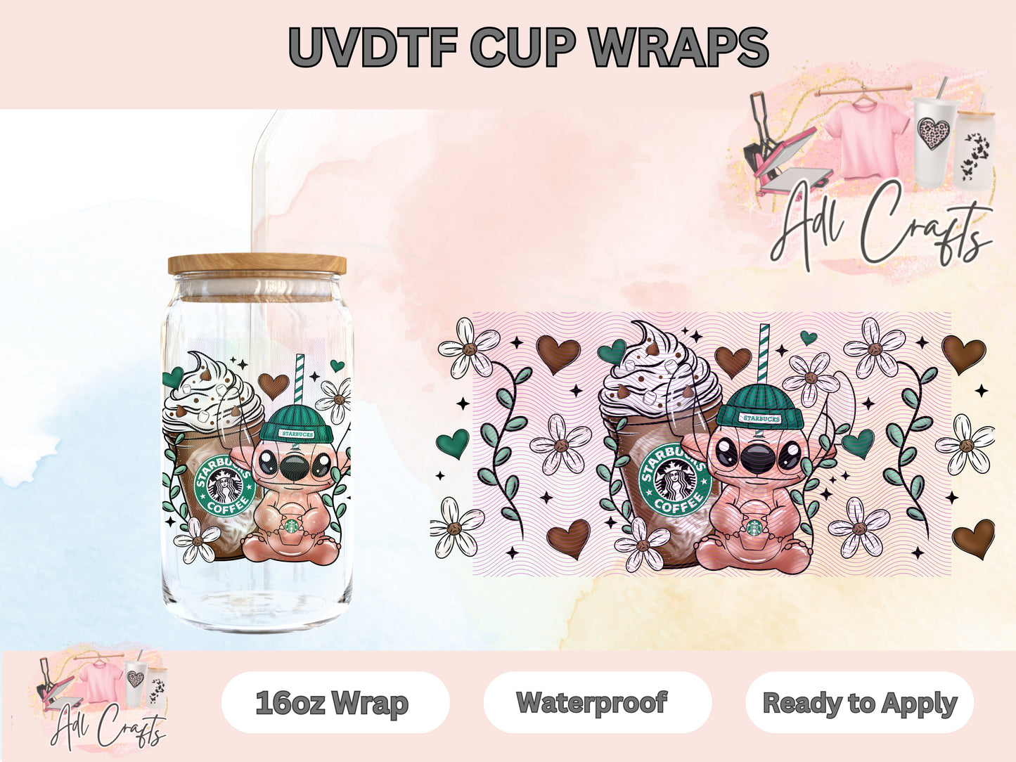 Stitchrista Coffee UVDTF WRAPS