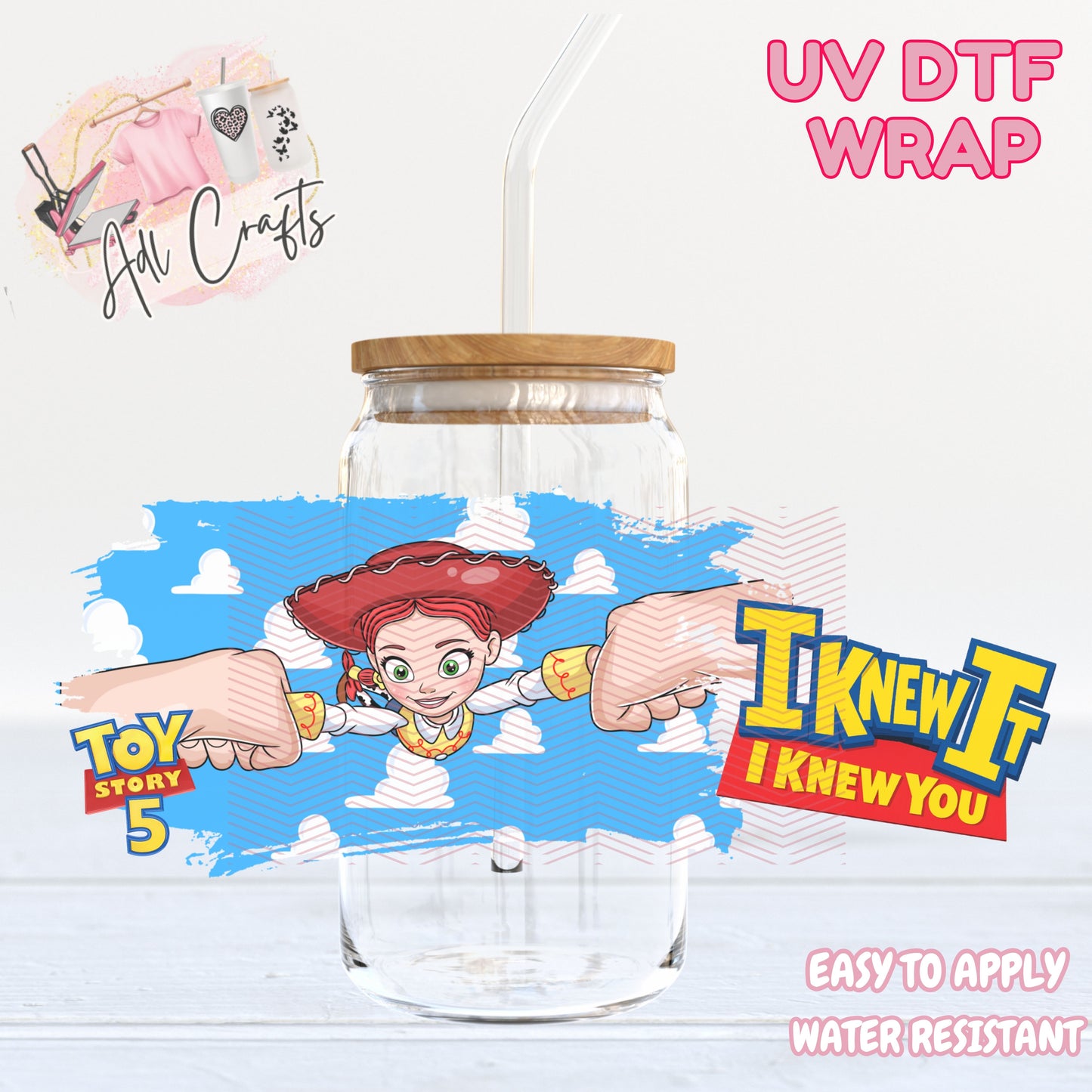 TS5 I knewnit Jessie UVDTF WRAPS Ready to apply