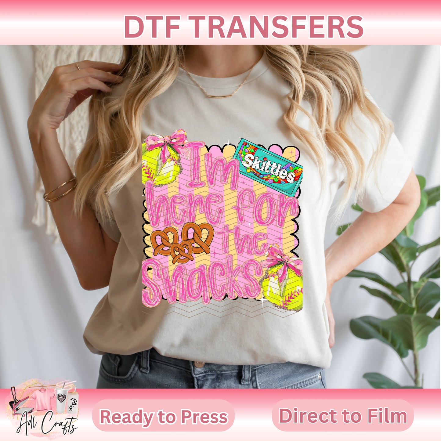 I’m here for the snacks SoftB SPORTS DTF TRANSFERS