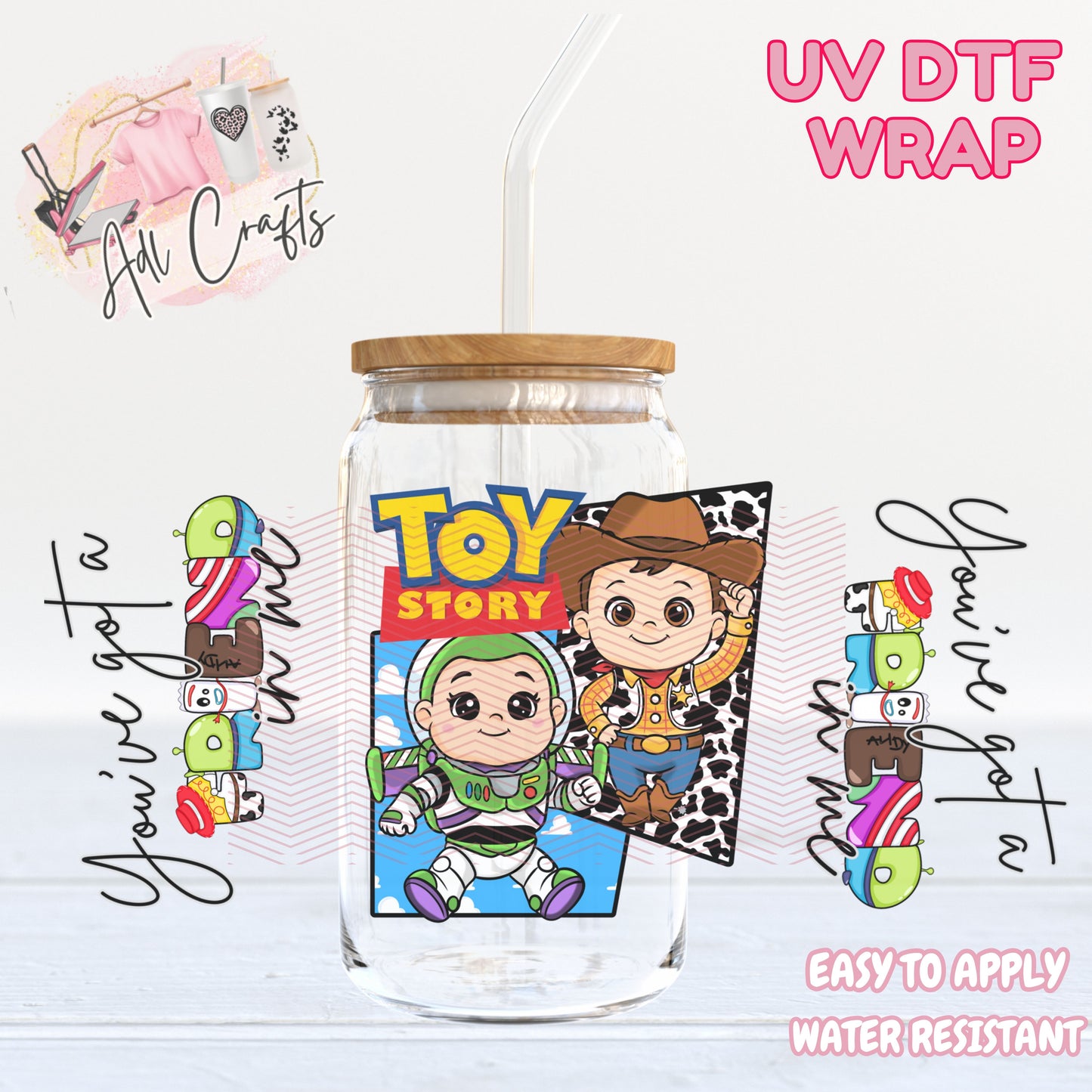 TS5 best friends UVDTF WRAPS Ready to apply