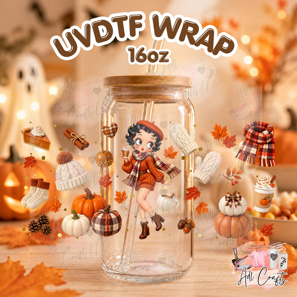 Betty Uvdtf Fall/Thanksgiving cup wrap