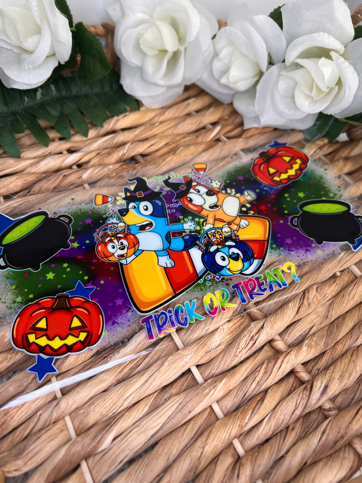 Dog famly Halloween Cup wrap