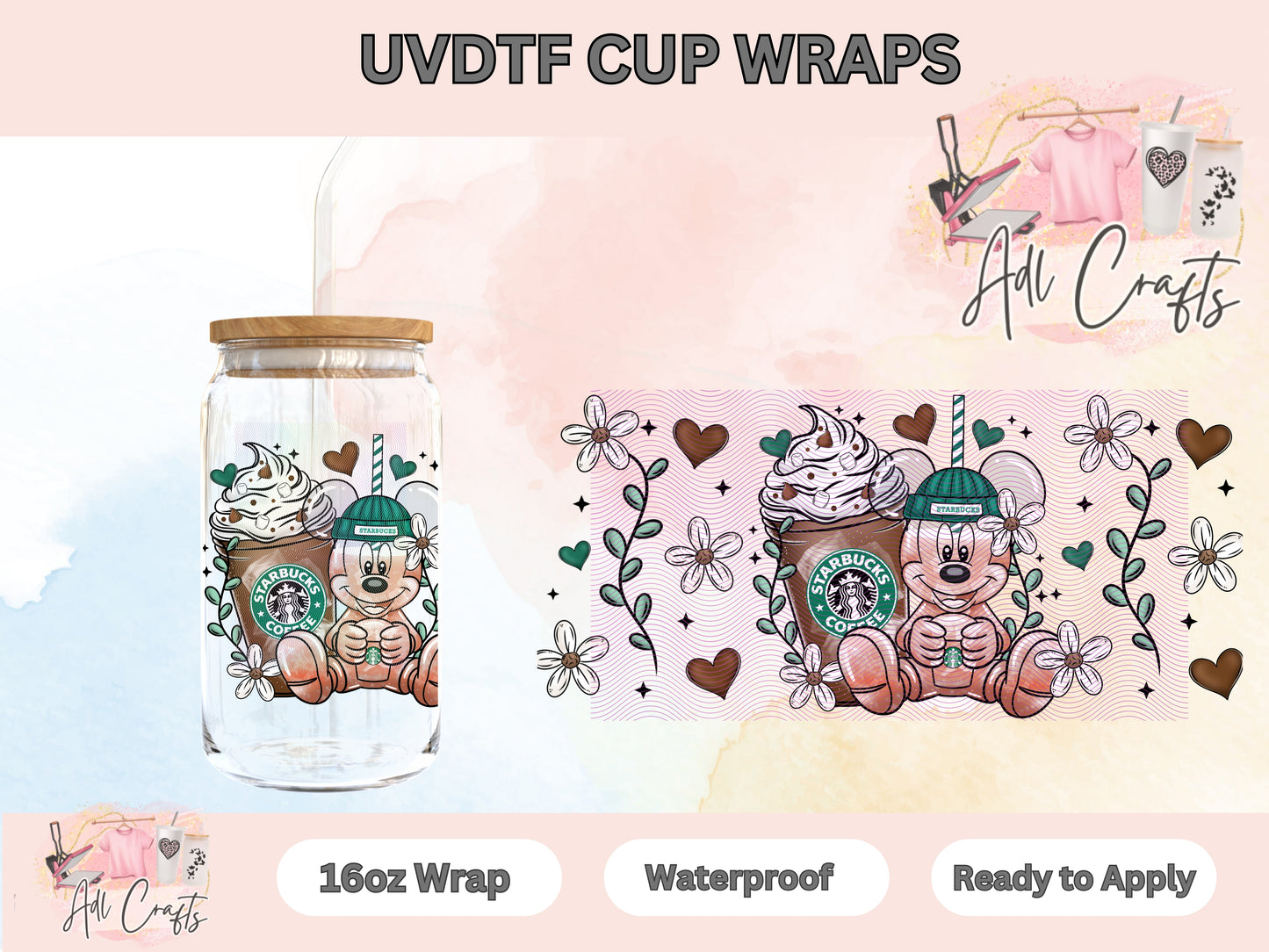 Mickeyerista Coffee UVDTF WRAPS