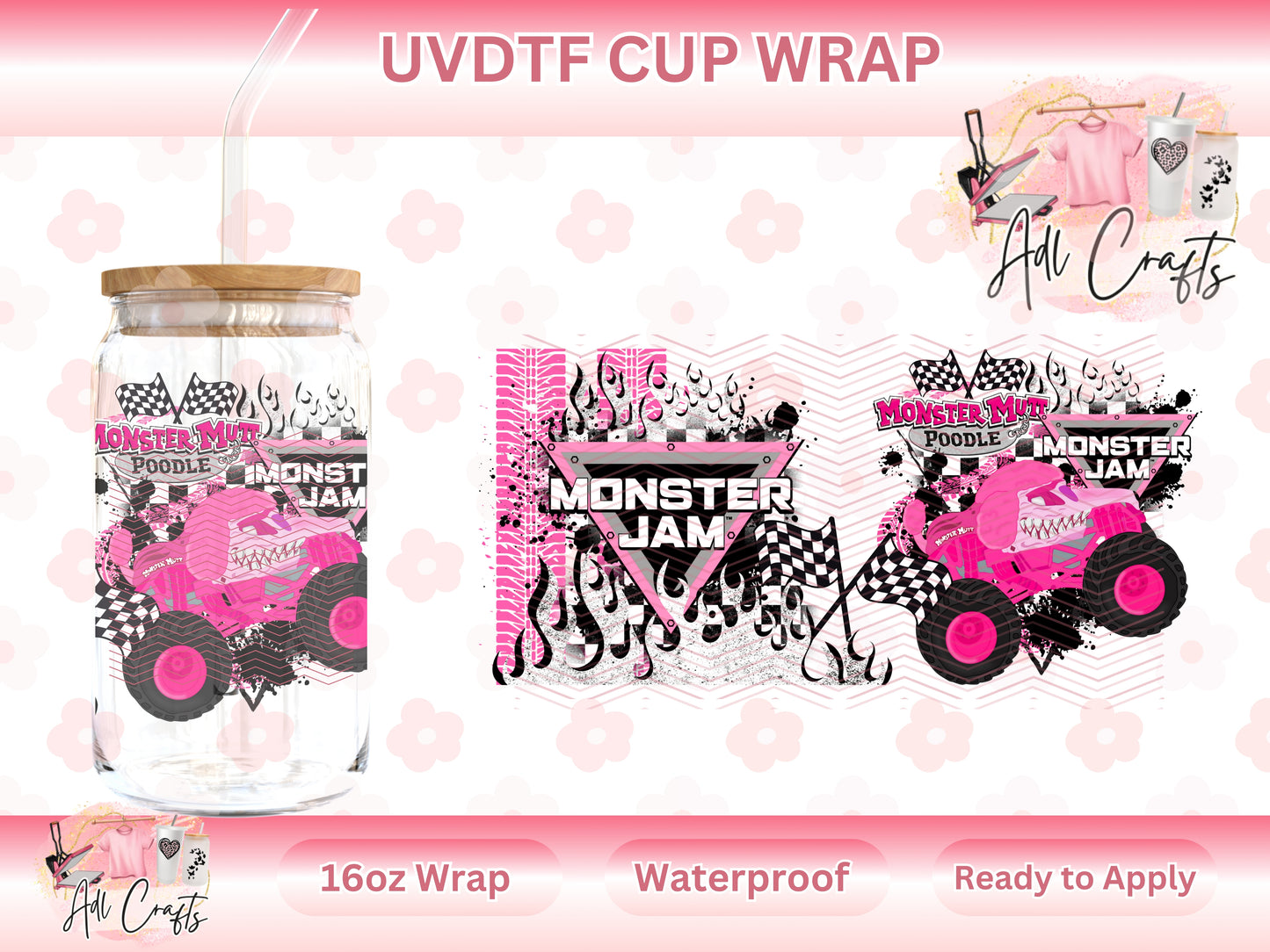 Monster Pink UVDTF WRAPS