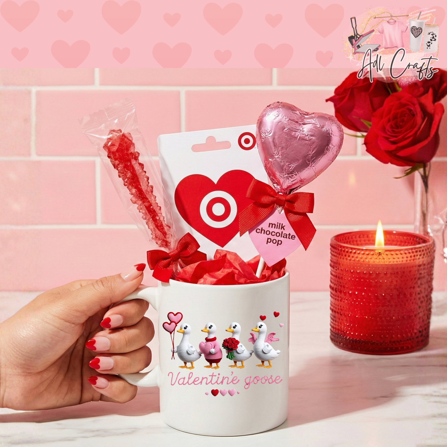 Goose Valentines Uv Dtf Decal