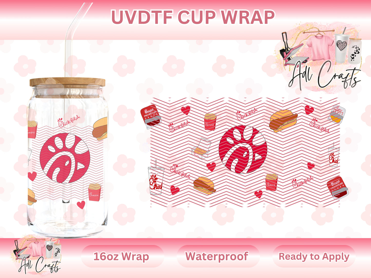 Chicken Restaurant UVDTF WRAPS