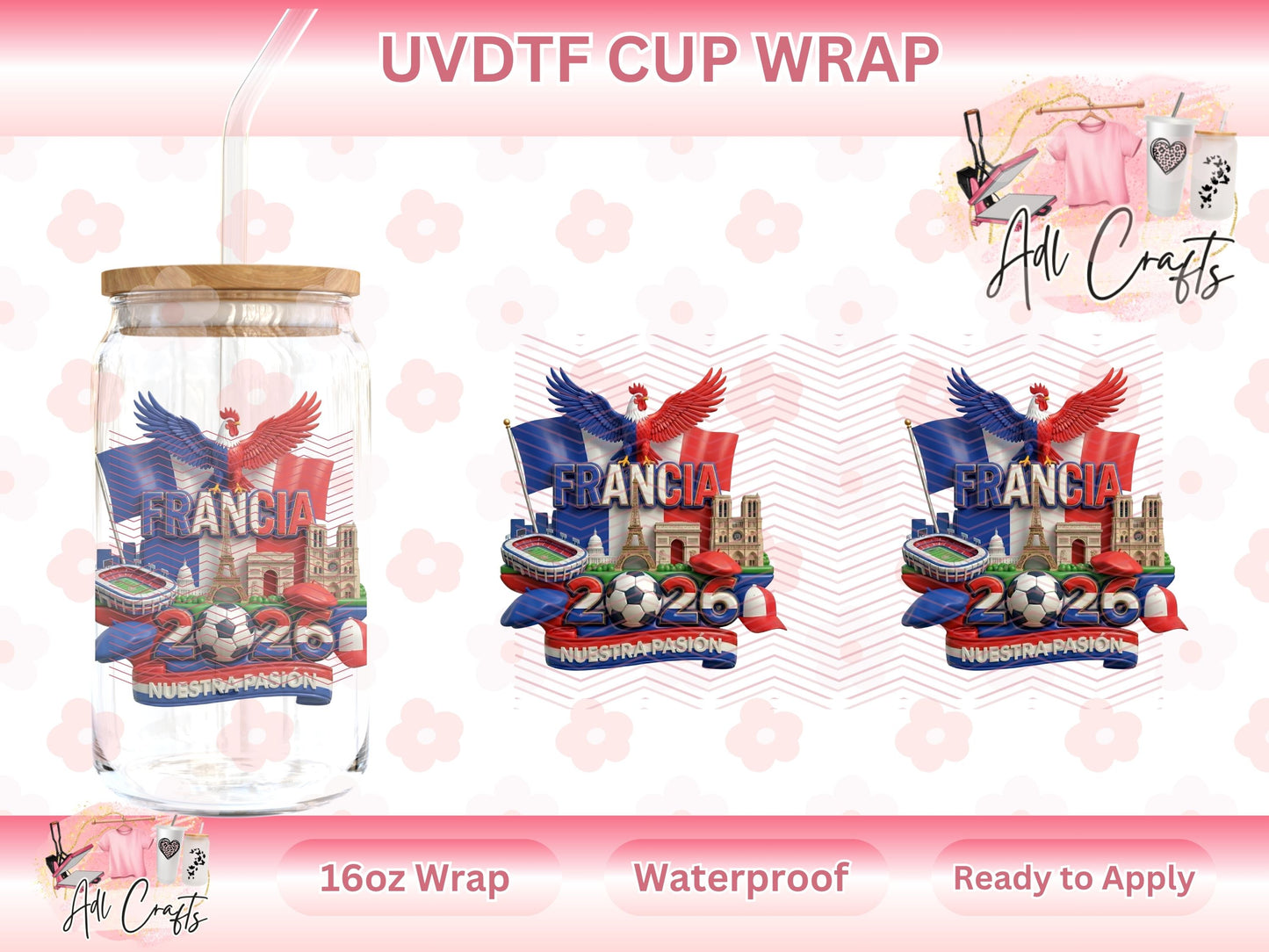 Francia Mundial UVDTF WRAPS