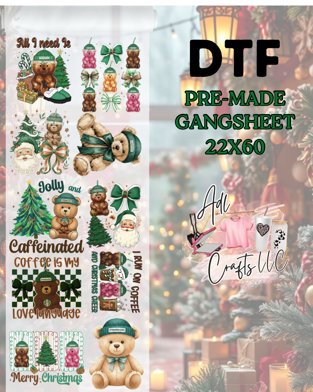 Bearista Pre-Made Gangsheet