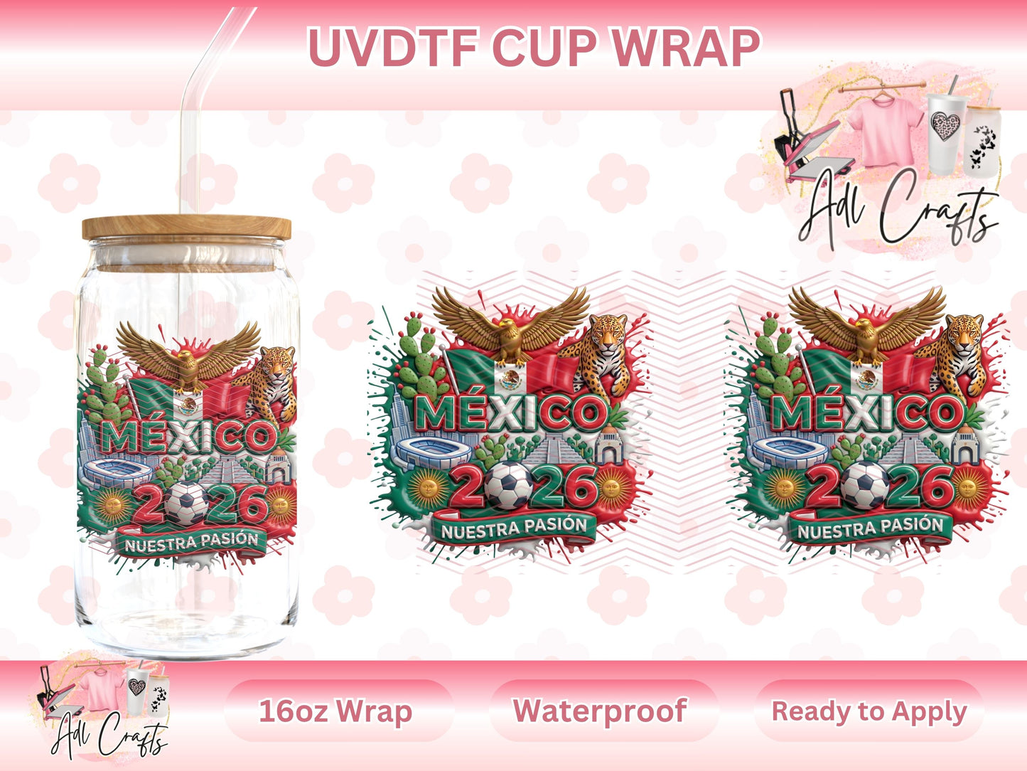 Mexico Mundial World Cup UVDTF WRAPS