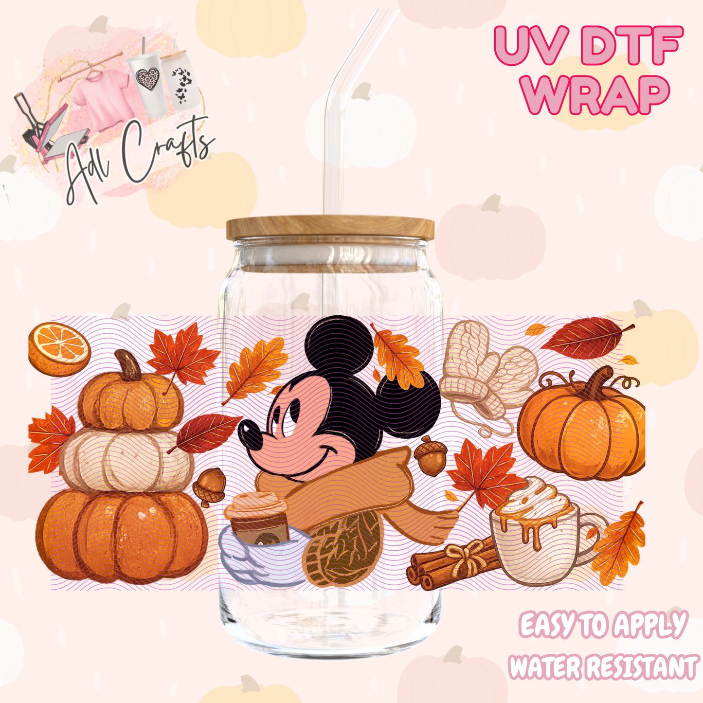 mouse Fall/Thanksgiving Cup wrap