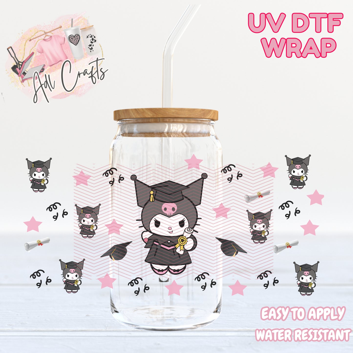 Class Grad Kuro Graduation UVDTF WRAPS