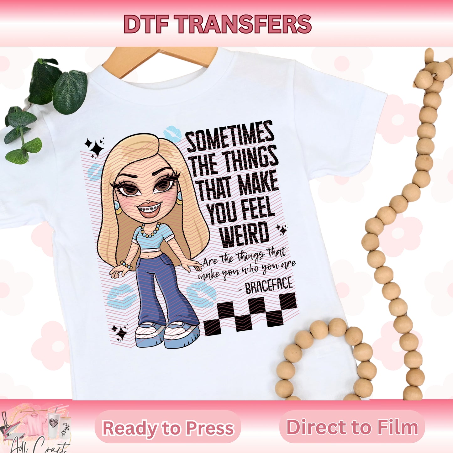 Brace Face DTF Transfers