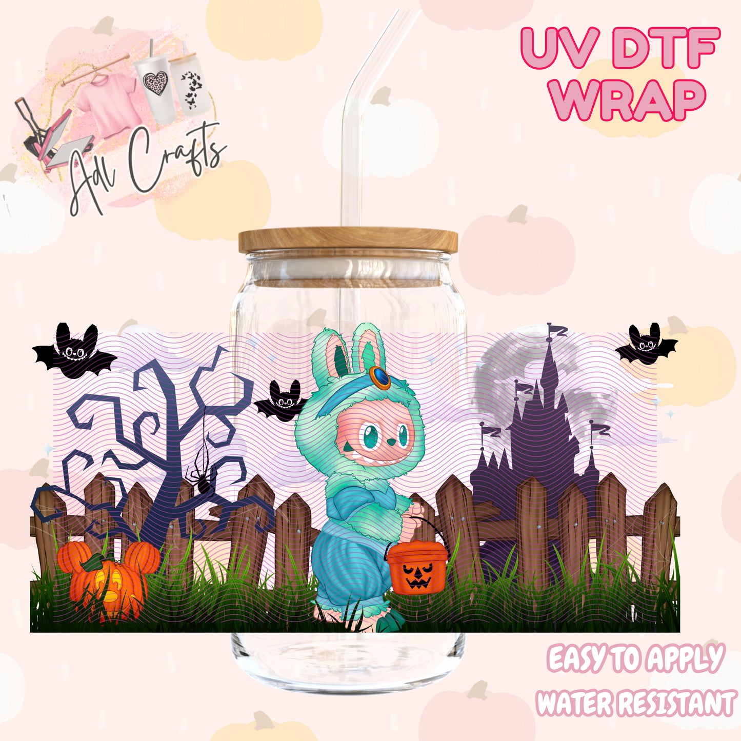 Cinderella little monsters Halloween Cup wrap