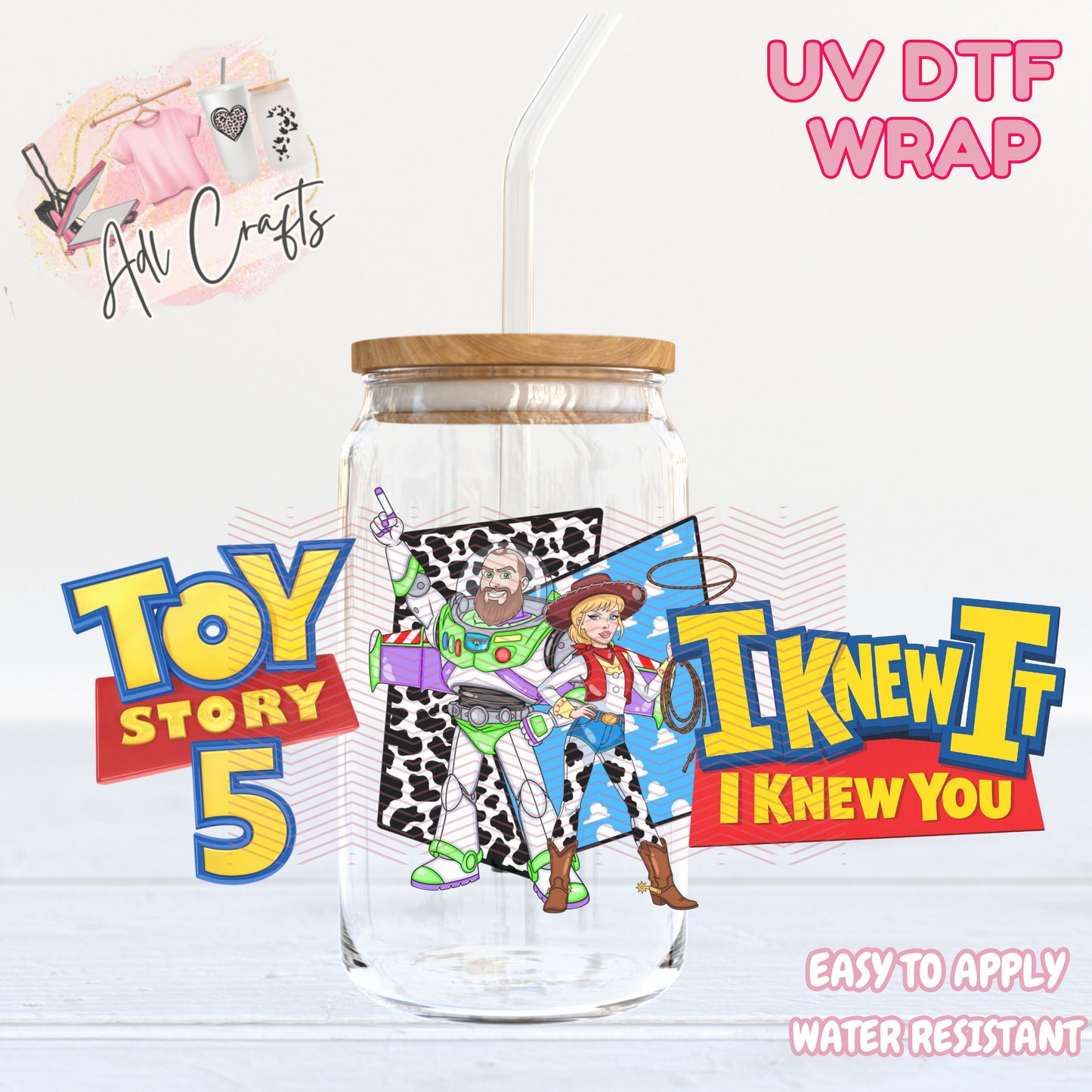 TS5 sherif and buzz UVDTF WRAPS Ready to apply