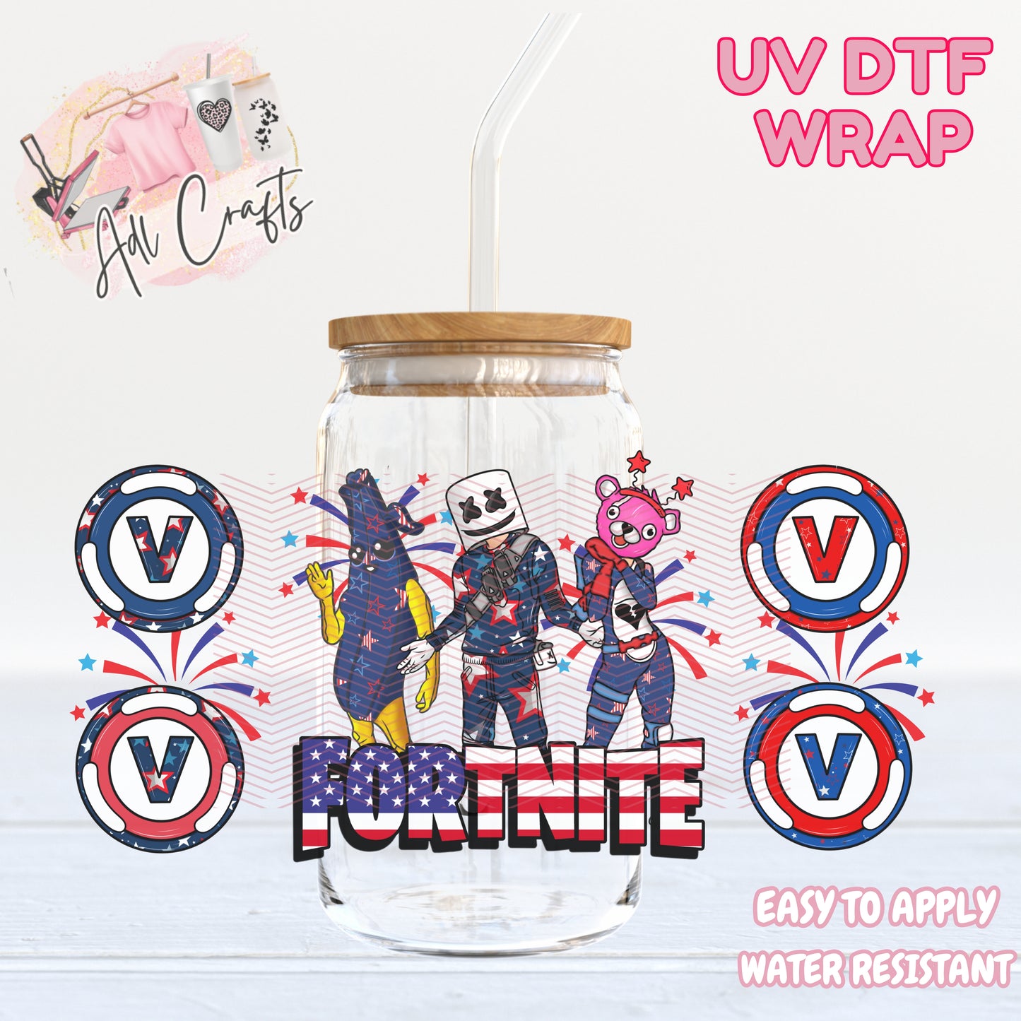 Fort nite 4th of July UVDTF WRAPS