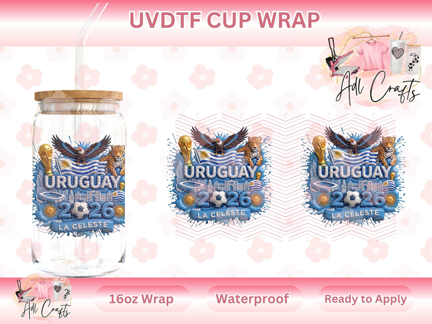 Uruguay Mundial World Cup UVDTF WRAPS