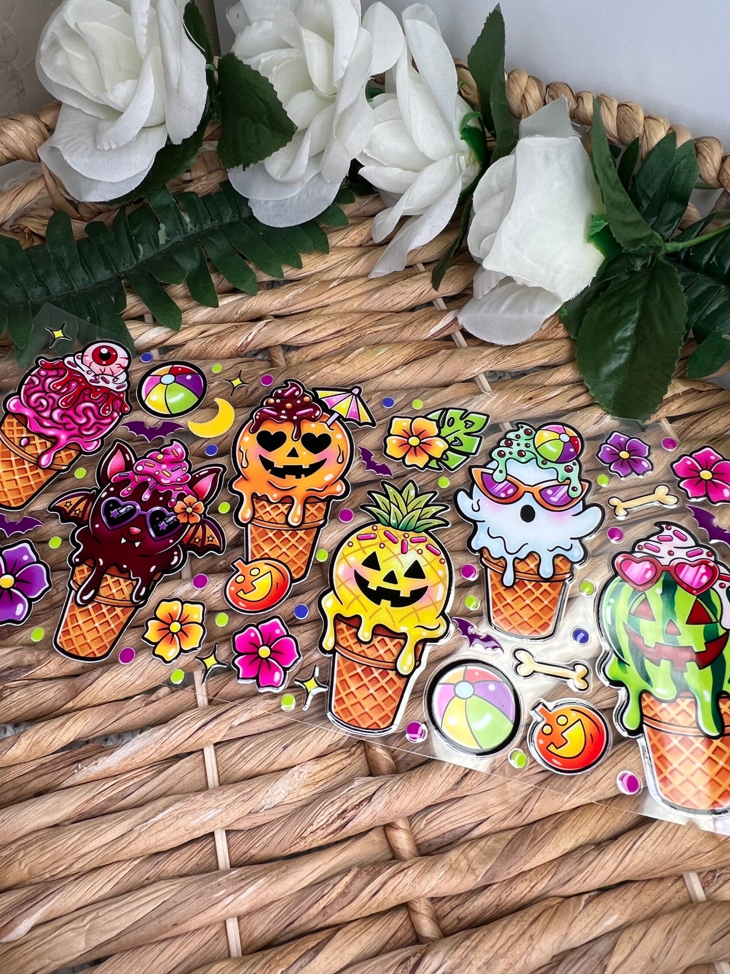 Halloween Popsticle Summer UVDTF WRAPS