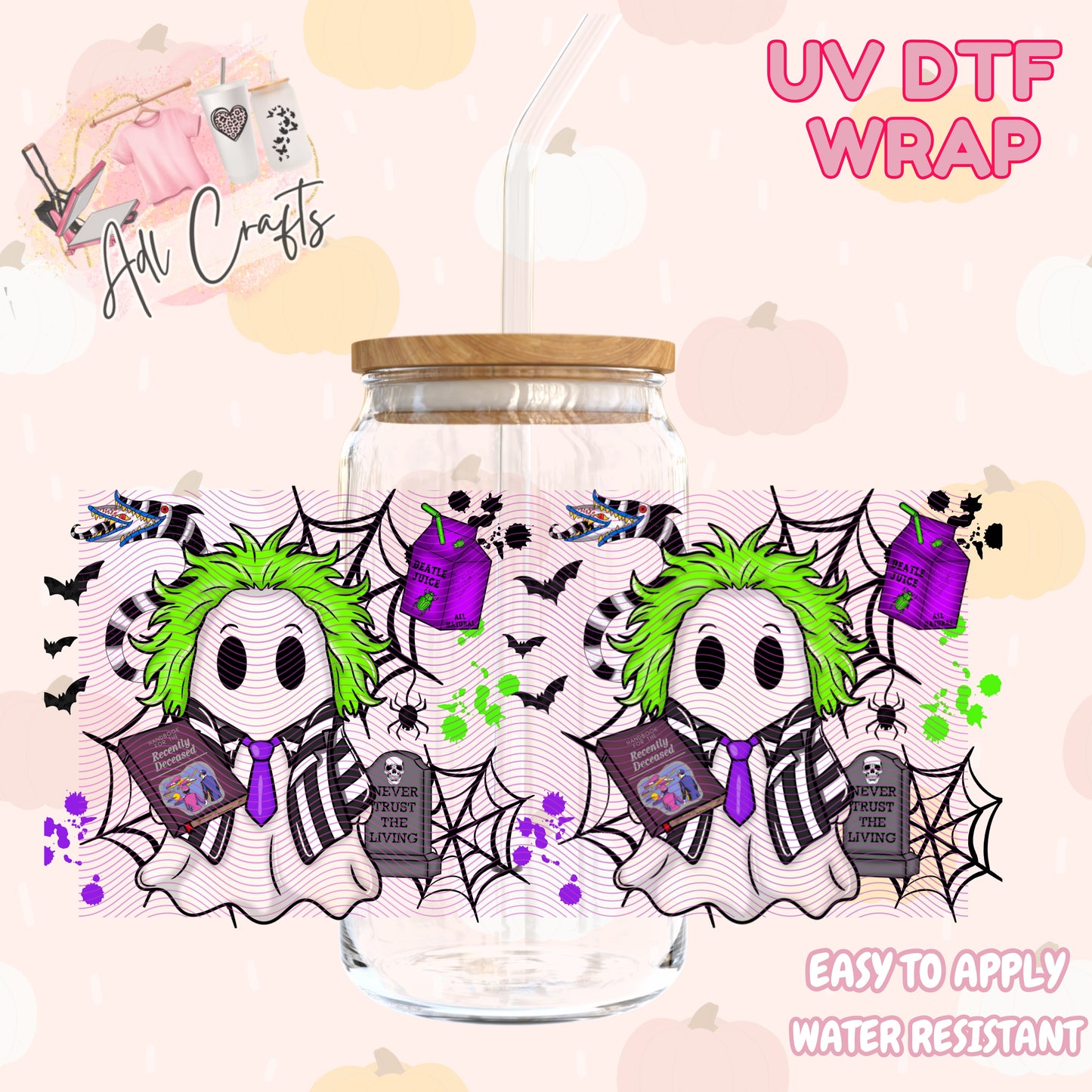 Kill evil ghost Halloween Cup wrap