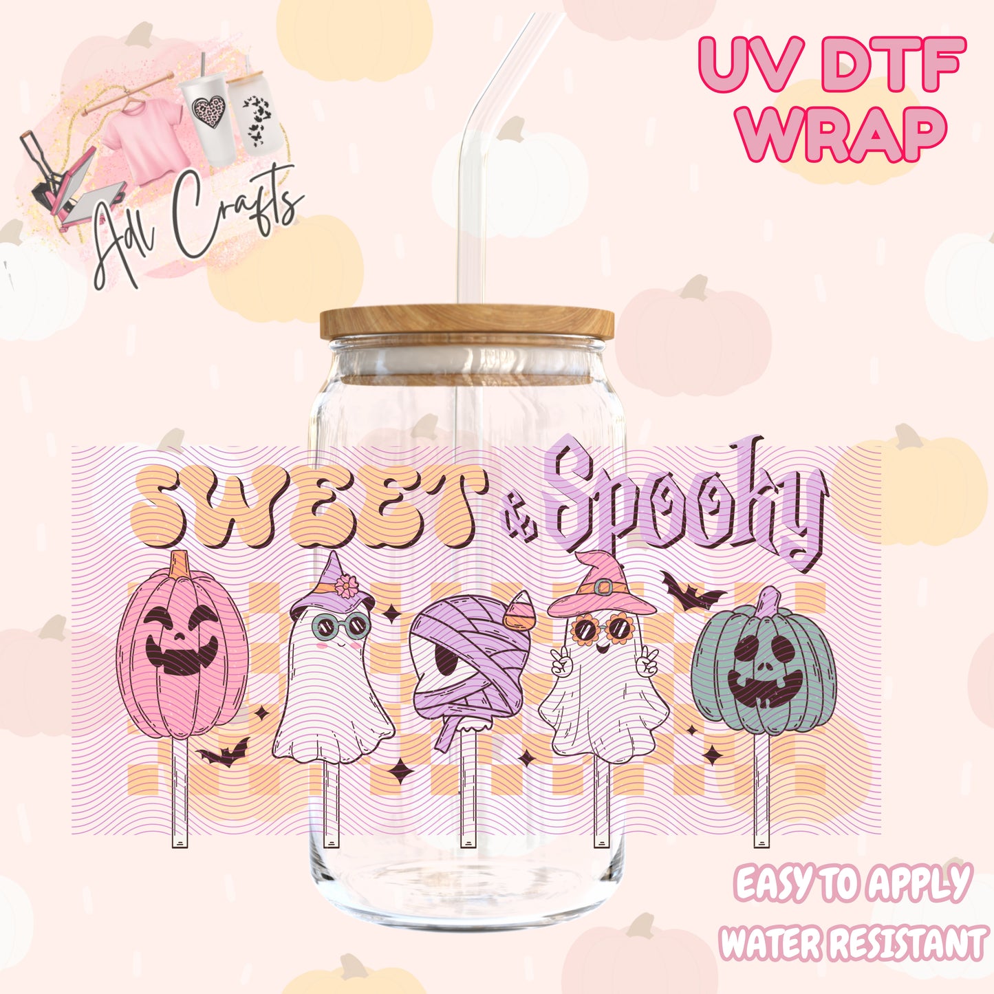 Sweet and spooky treats Halloween Cup wrap