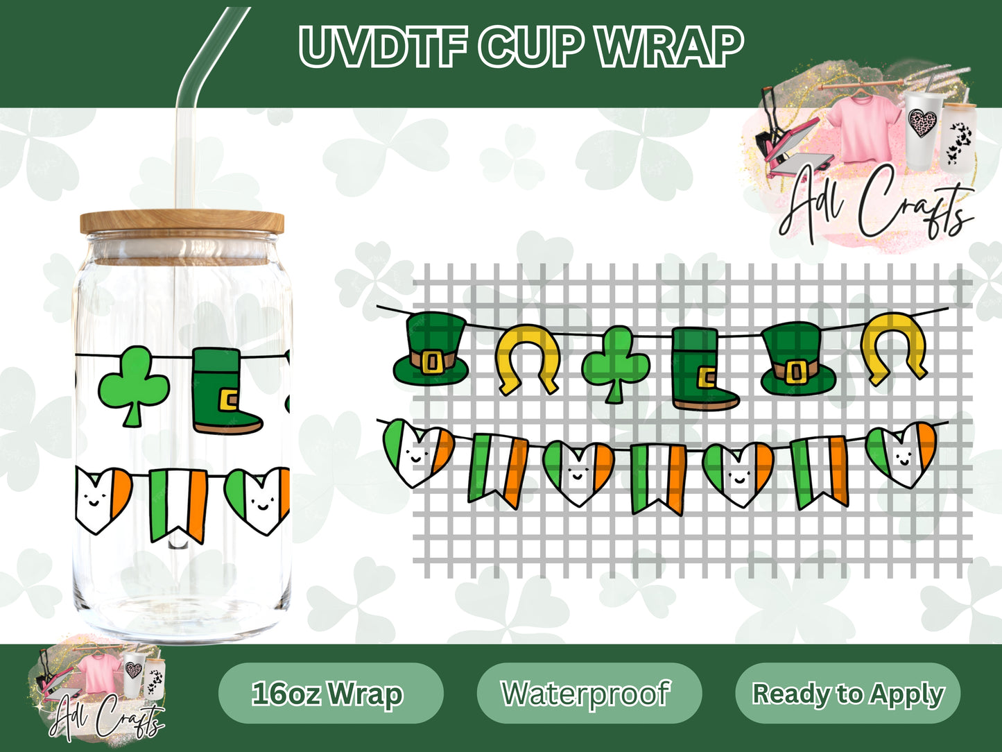 Irish St. Patrick’s UVDTF WRAPS