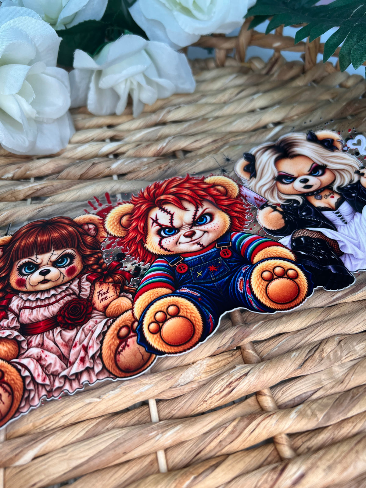 Doll family teddys Halloween Cup wrap