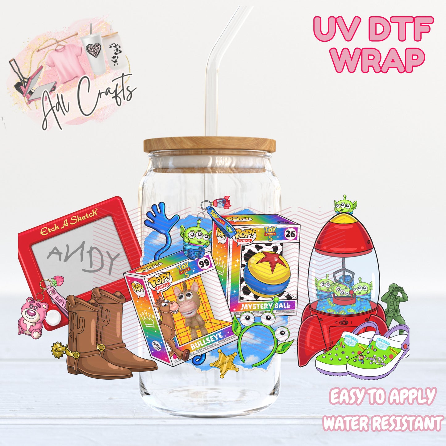 TS5 Bullseye UVDTF WRAPS Ready to apply