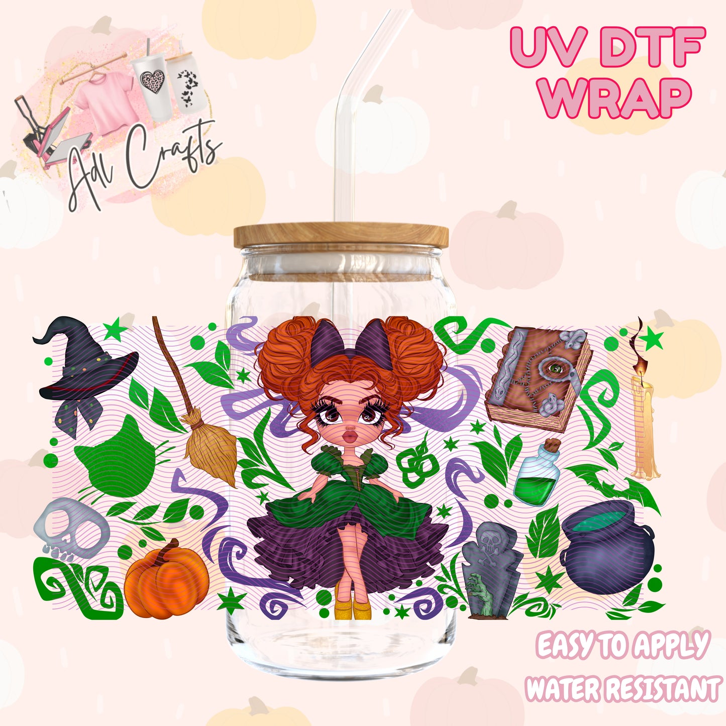 Evil step sister Halloween Cup wrap
