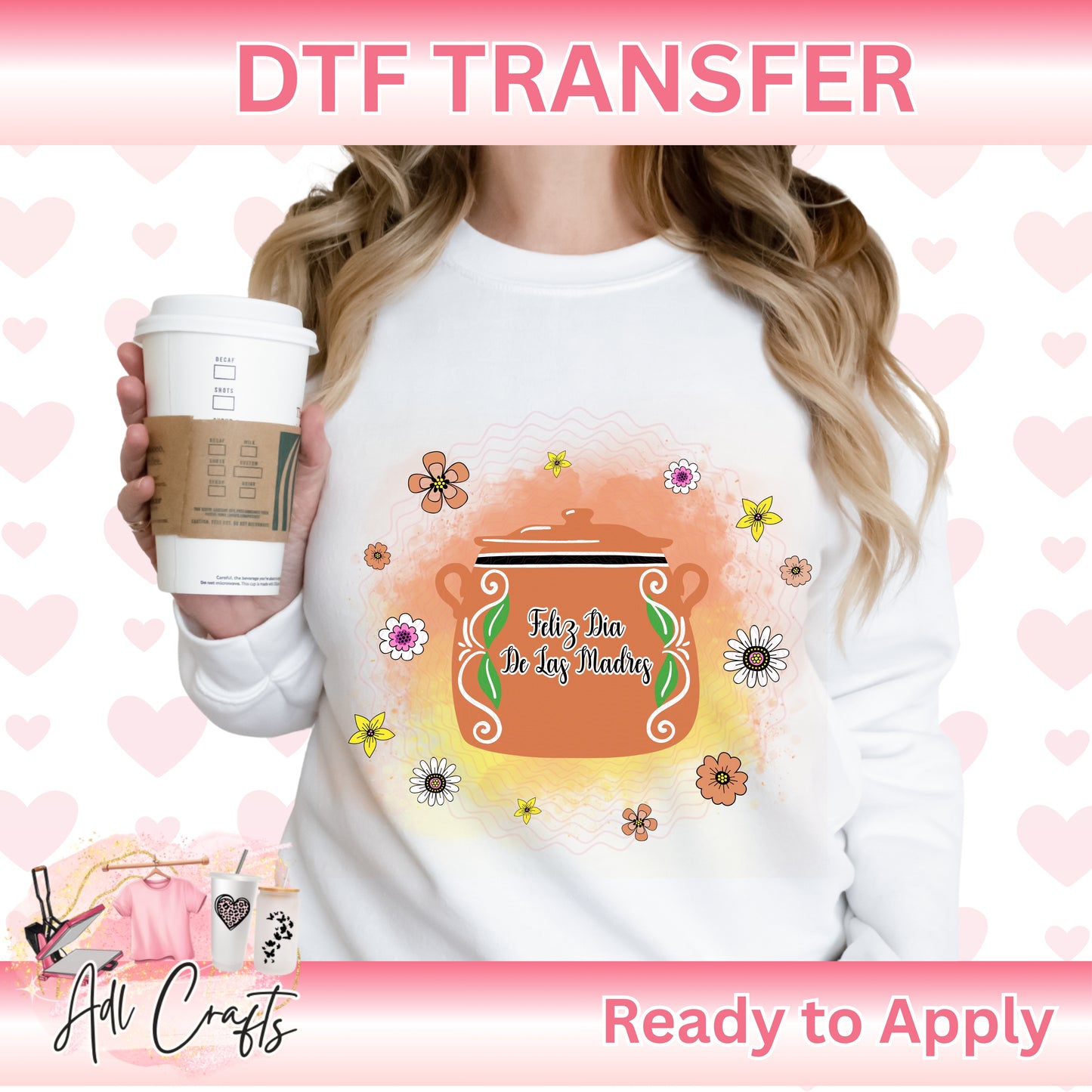 Barro Feliz did de las Madres Mom DTF Transfer