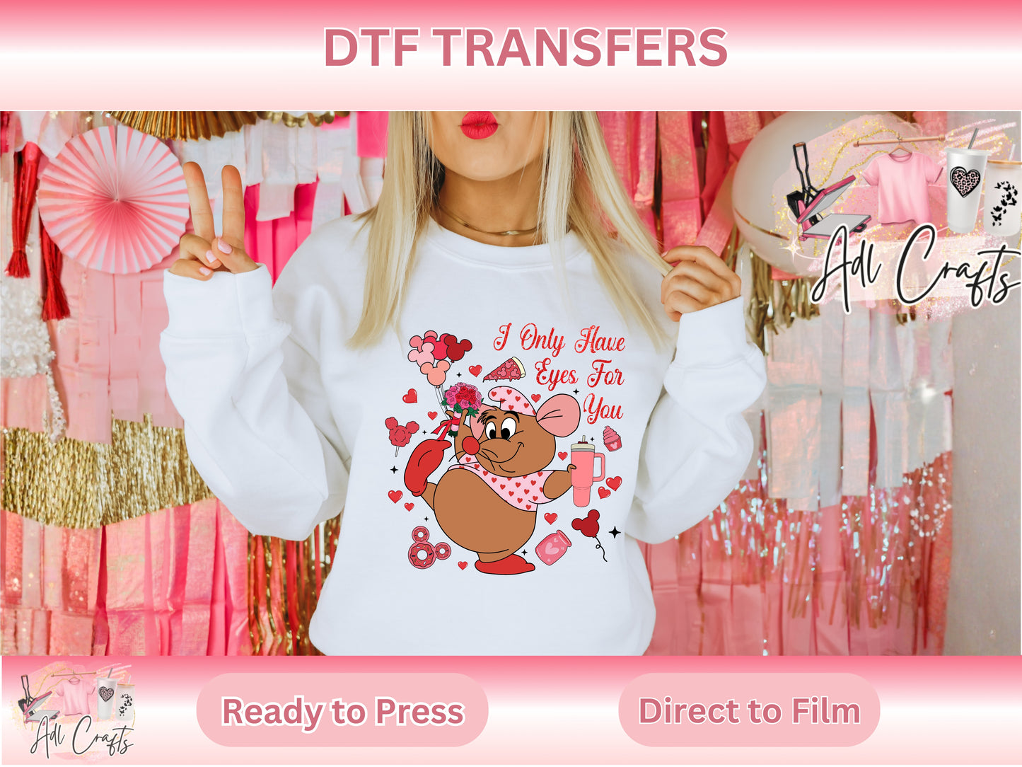 Gus Valentines DTF Transfer