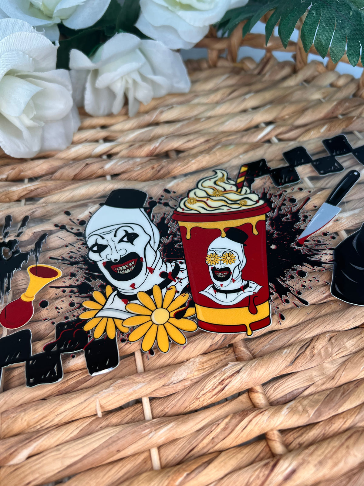 Phsyco man halloween Cup wrap