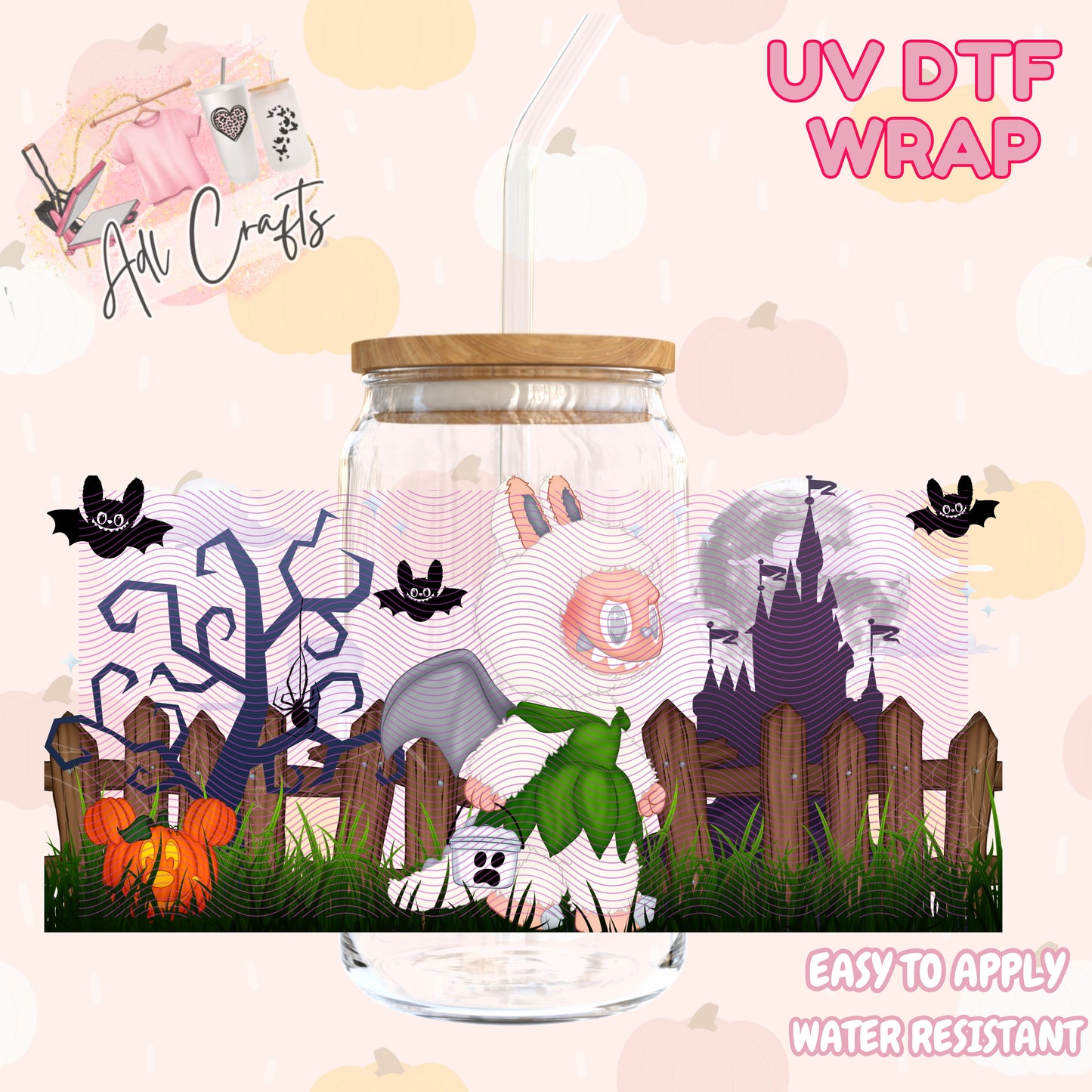Tinker bell little monsters Halloween Cup wrap