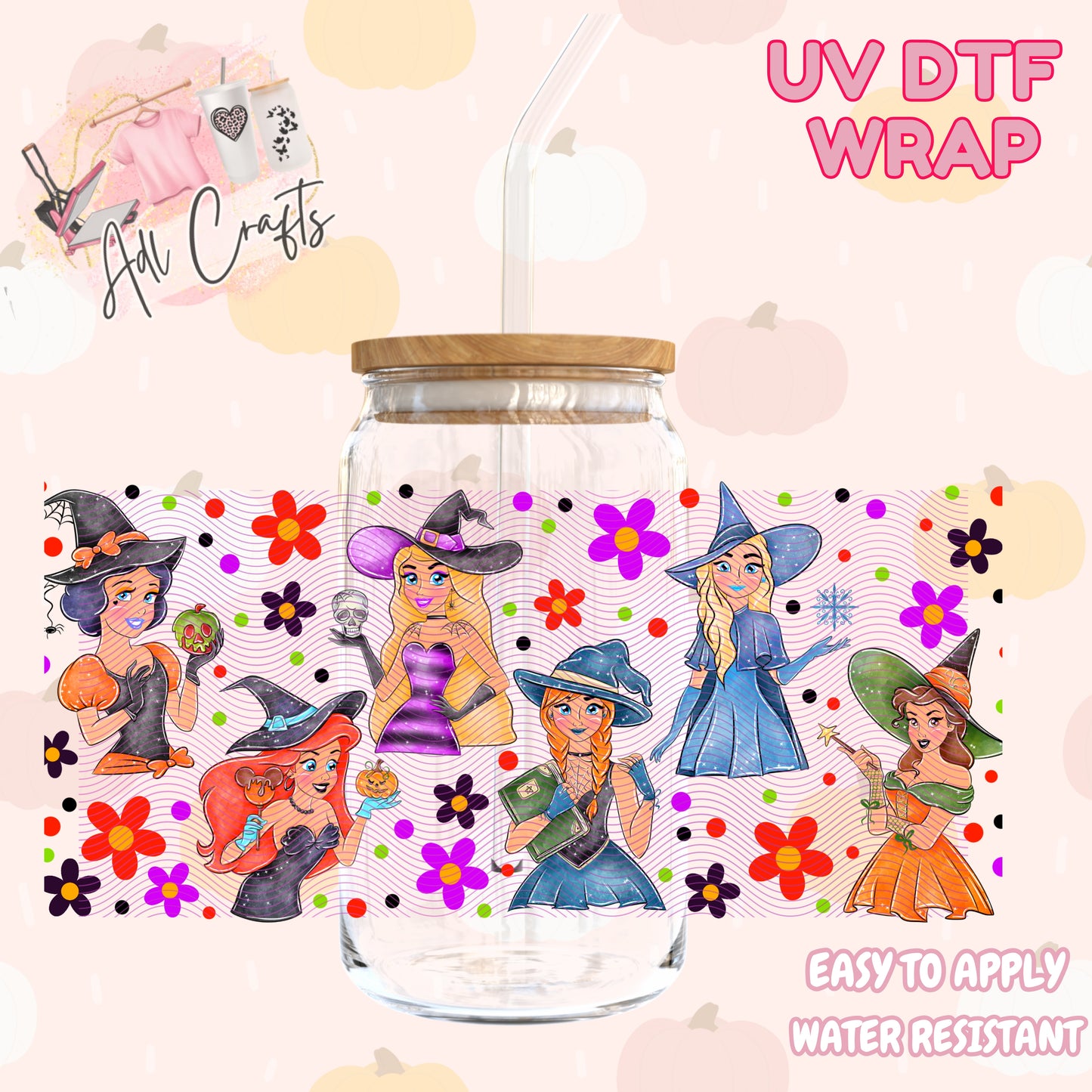 Spooky og princess Halloween Cup wrap