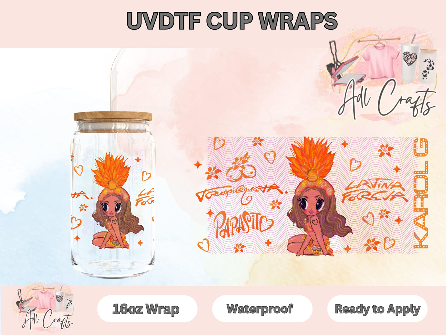 Karol G Tropicoqueta UVDTF WRAPS