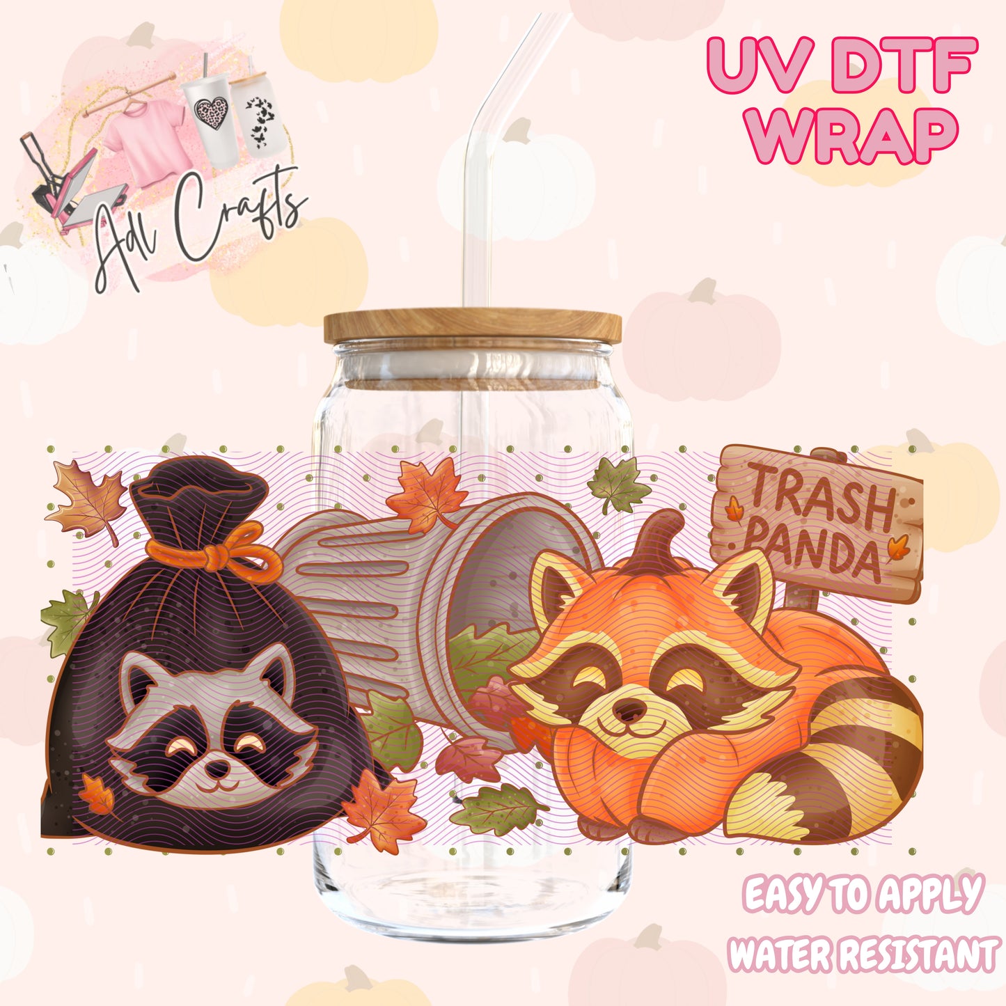 Trash Panda Fall/Thanksgiving Cup wrap