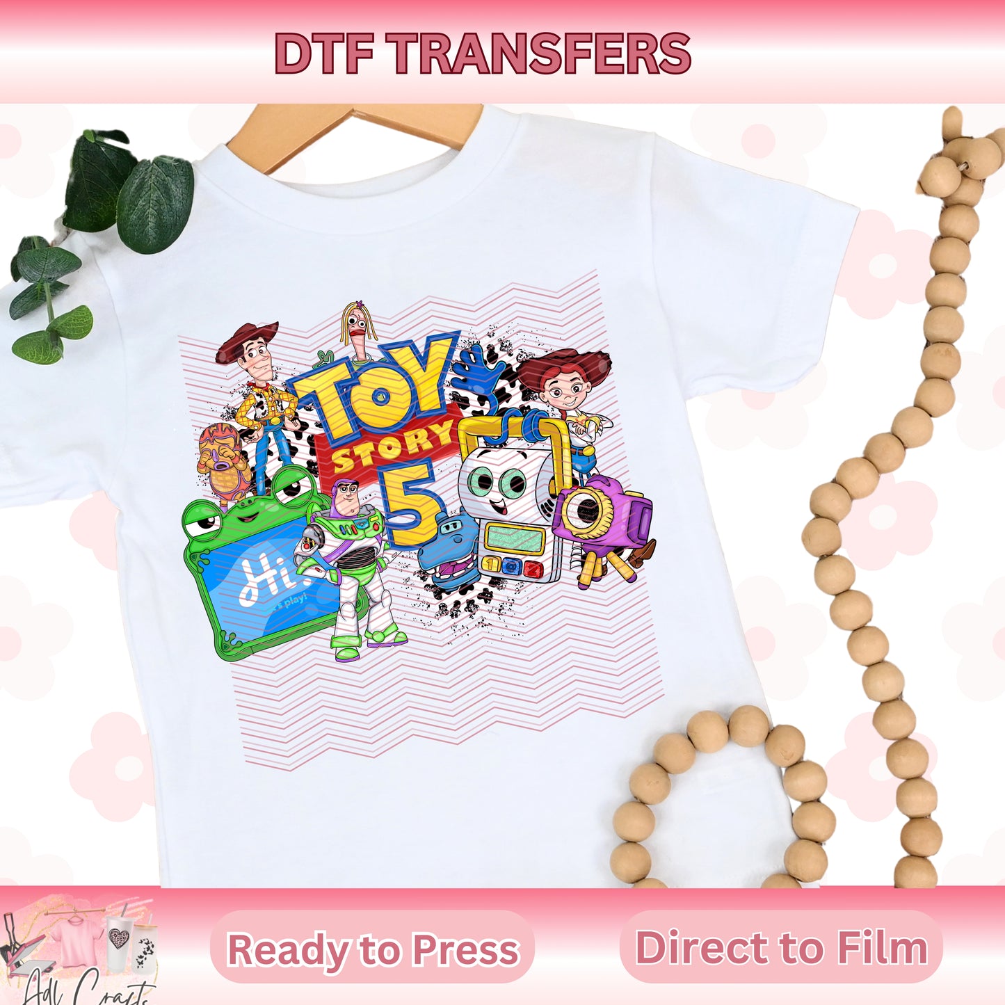 Toy 5 Kids DTF Transfer