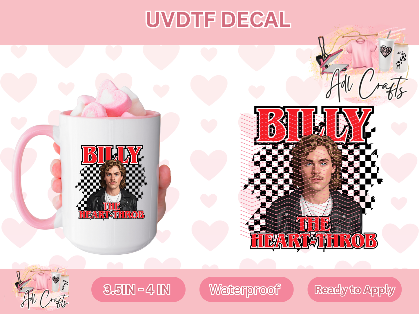 Billy Strangers Uv Dtf Decal