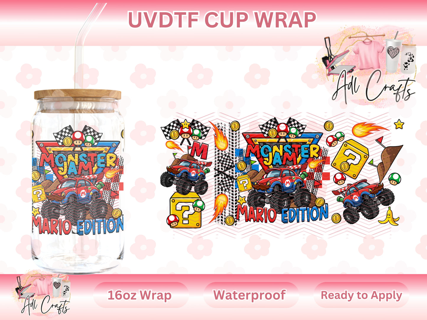 Monster Mario UVDTF WRAPS