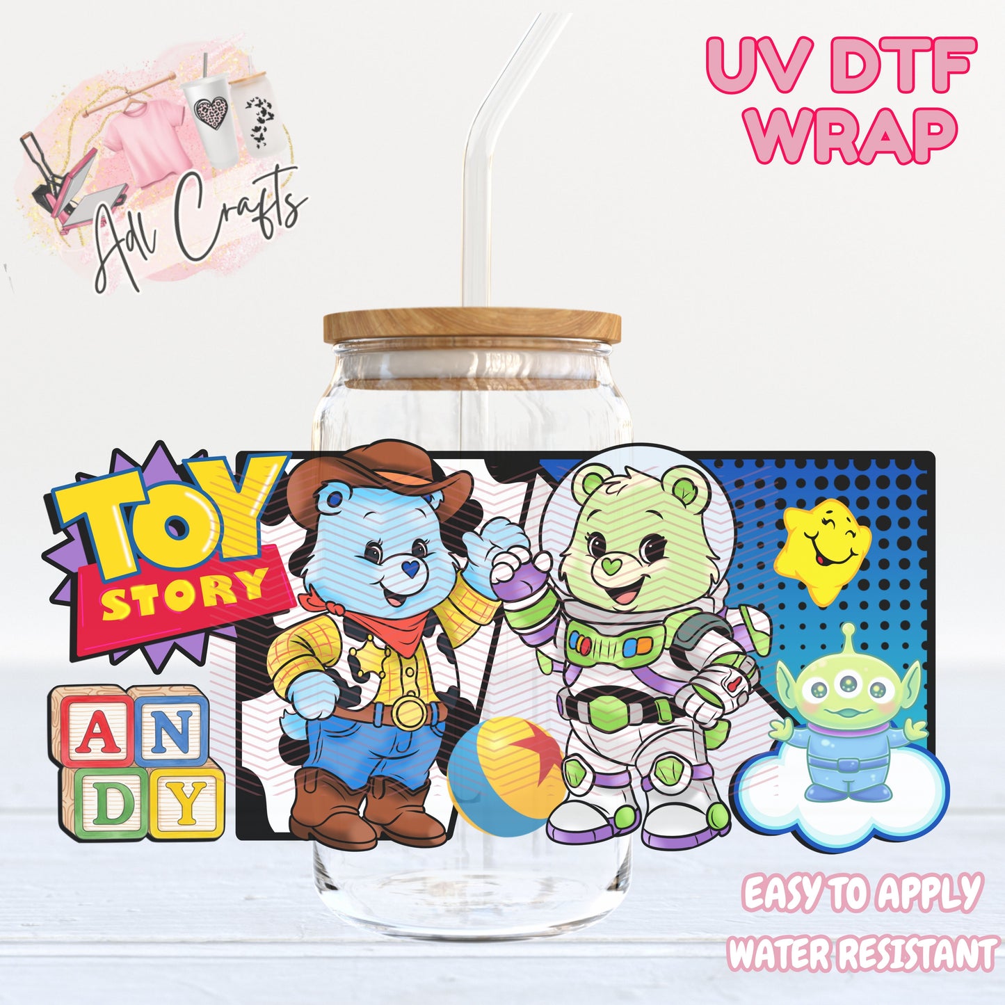 TS5 cute bears UVDTF WRAPS Ready to apply