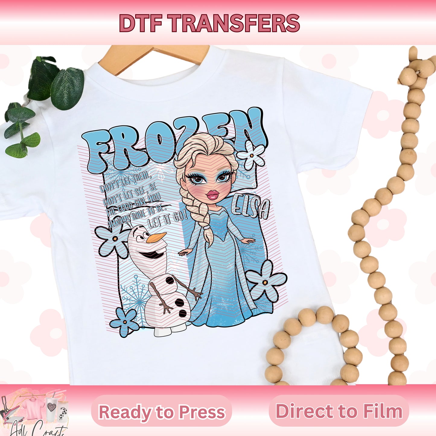 Frozen DTF Transfers