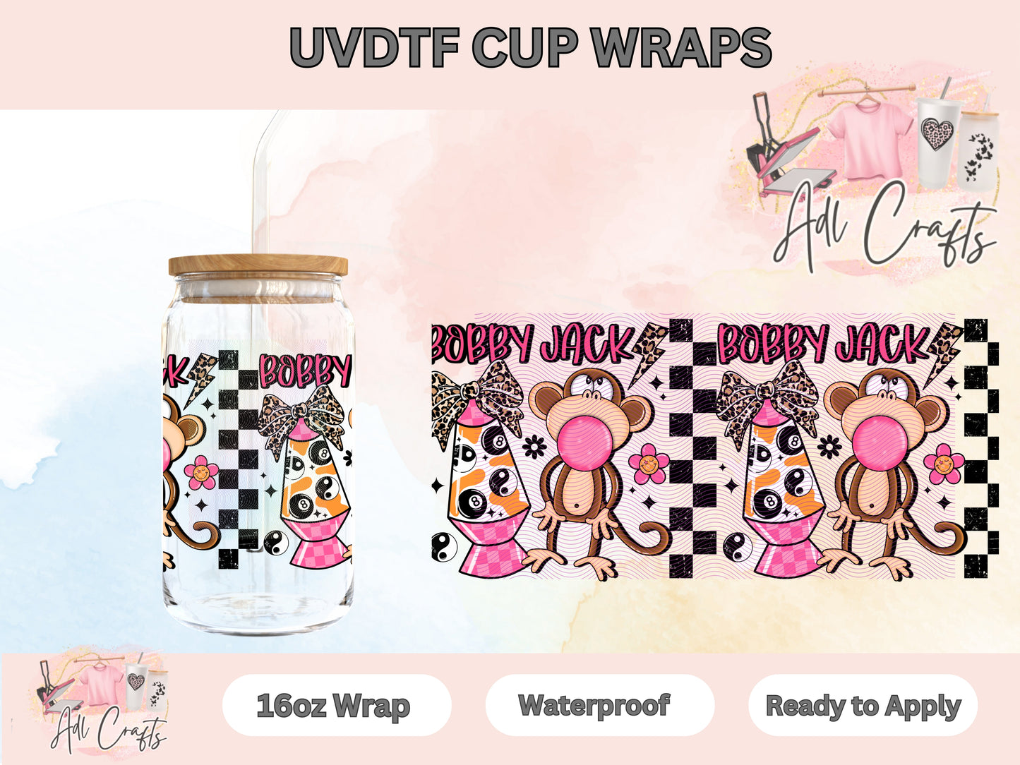 Bobby Monkey UVDTF WRAPS