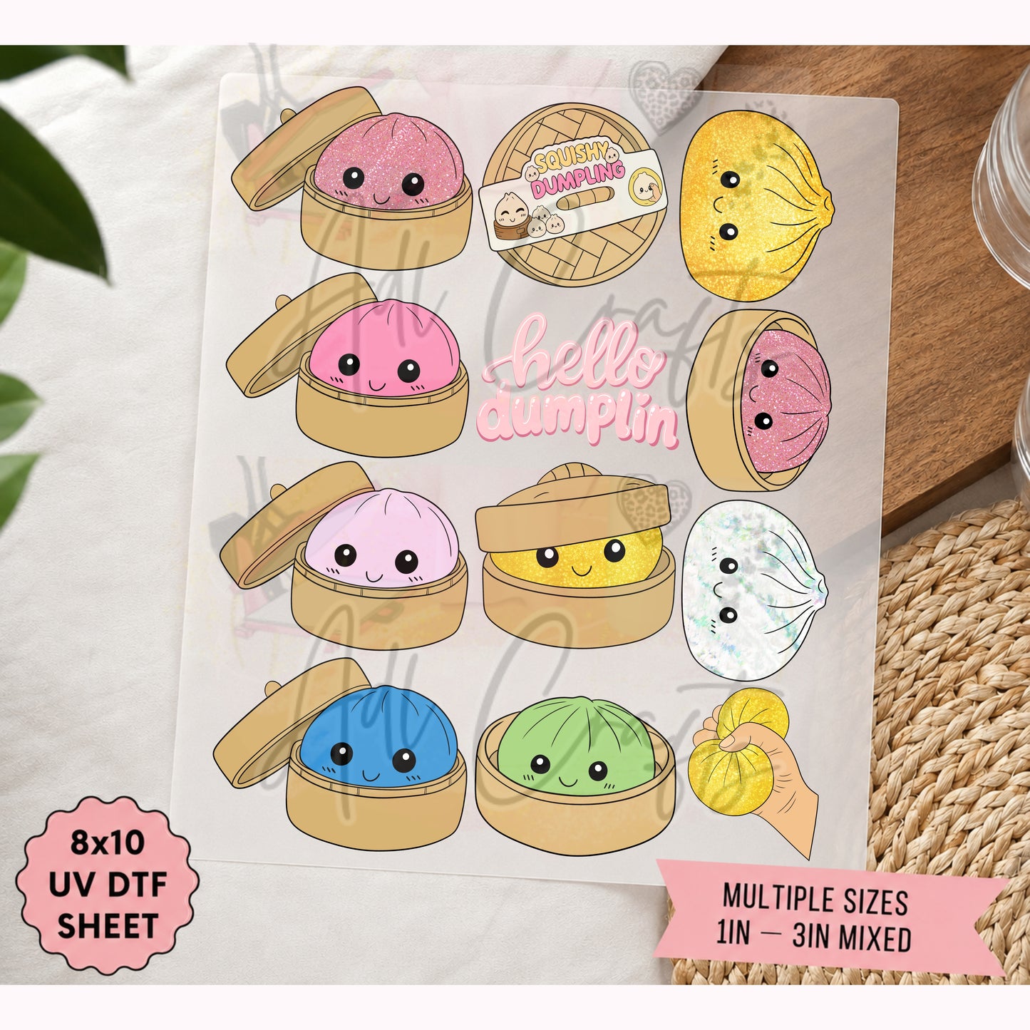 Jumbo dumplings UVDTF SHEET