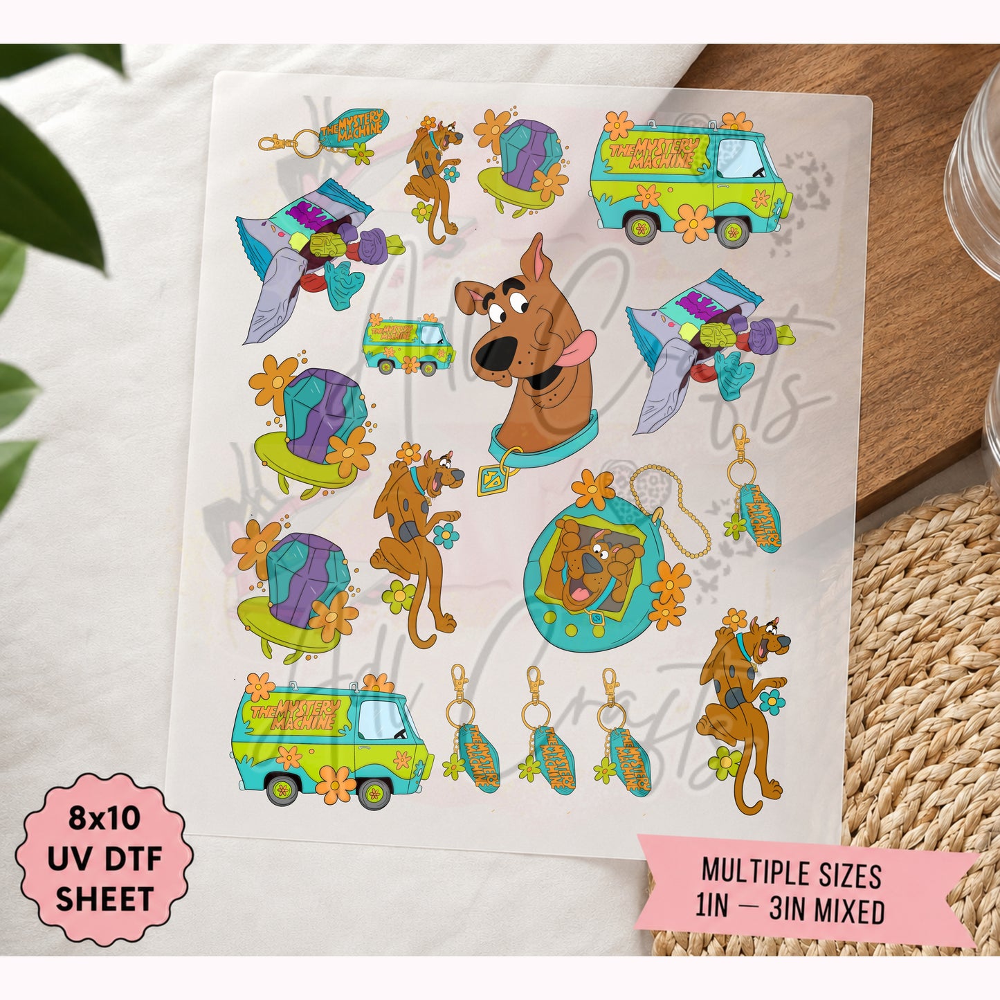 Brown dog UVDTF SHEET