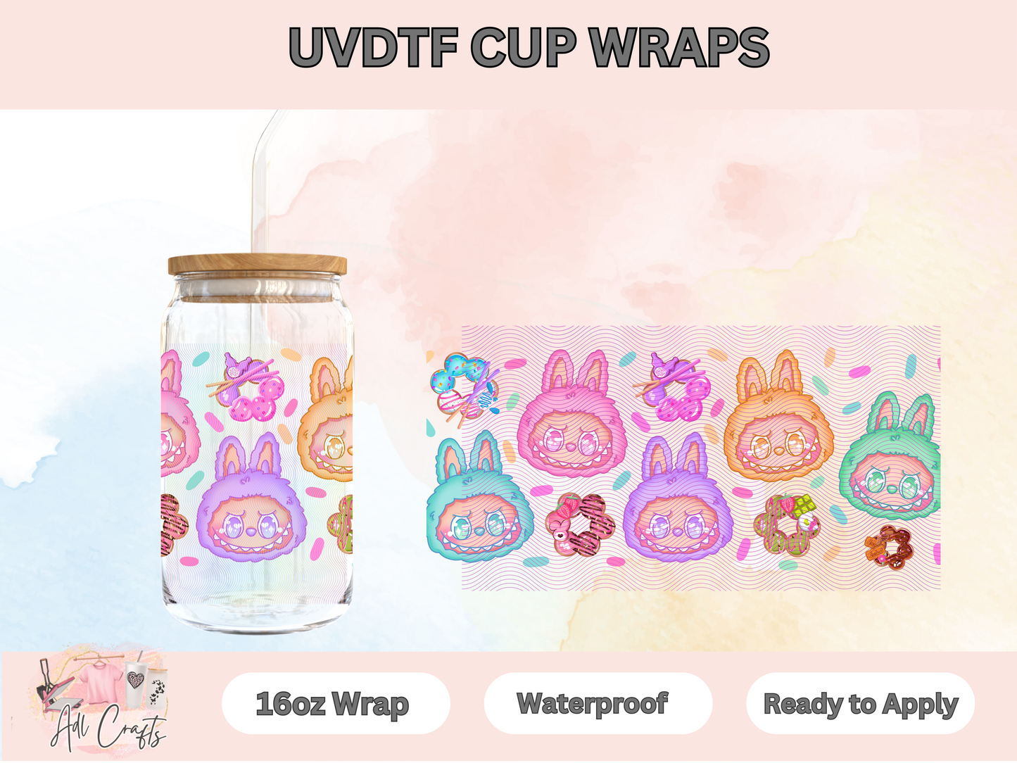 LalaBubu Neon Uv Dtf Wraps